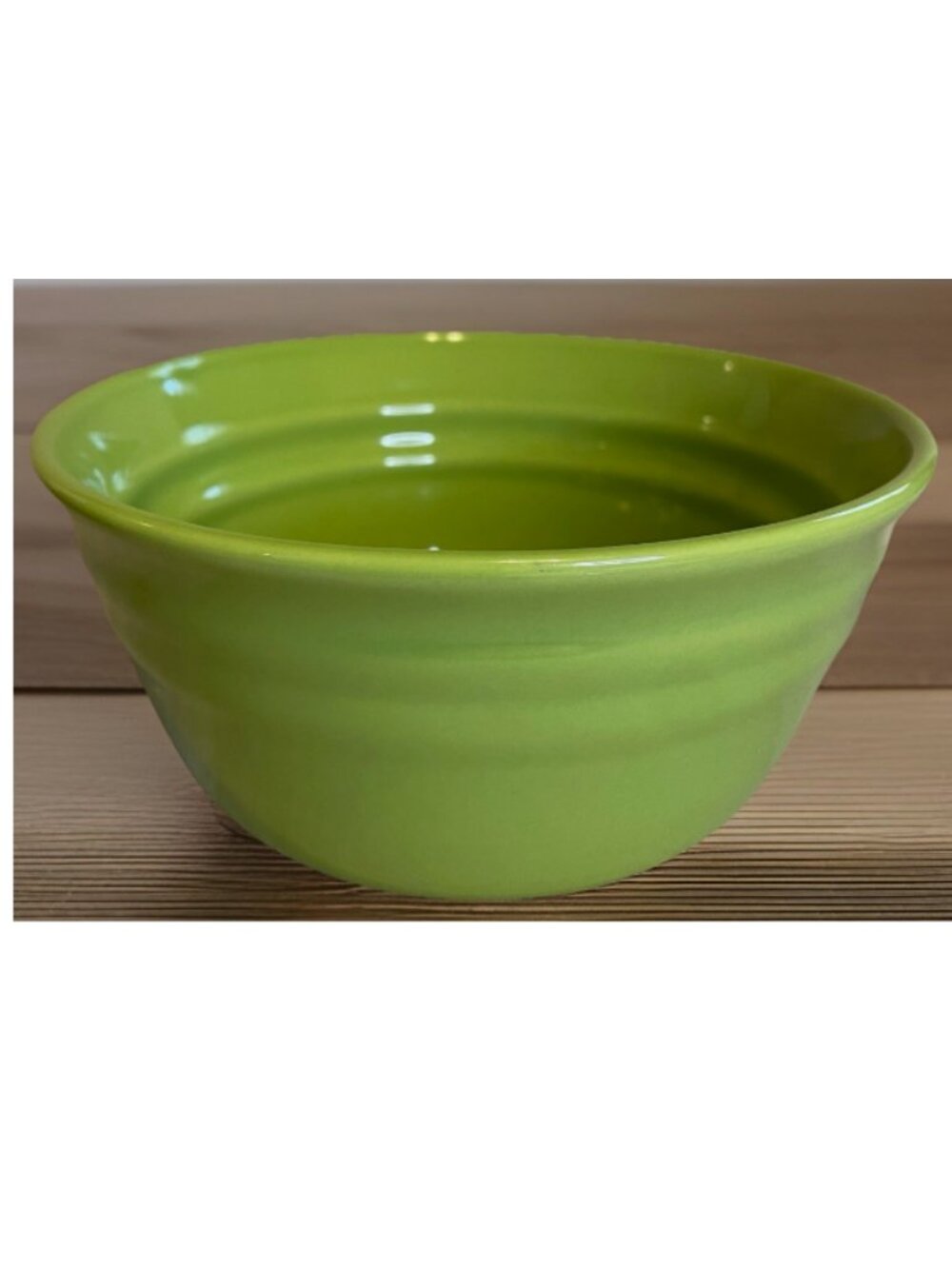 Rachael Ray Green Double Ridge Coupe Cereal Bowl - Discontinued Piece